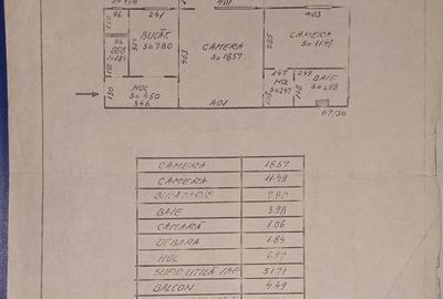 Apartament cu 2 camere semidecomandat în Central