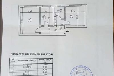Apartament cu 2 camere decomandat în Precista