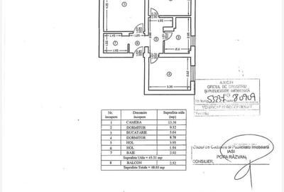 Apartament cu 3 camere decomandat în Păcurari - 2