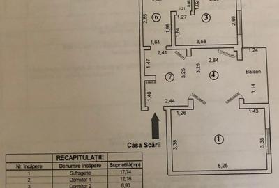 93900 Euro Apartament 3 camere decomandat, etaj 2, Spitalul de Copii - 2
