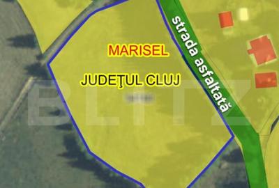 Teren de 6057 mp, în Mărișel