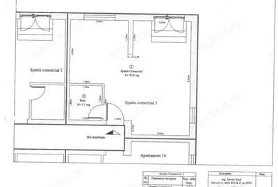 2 spa?ii comerciale de 25.3, si 33.9mp, bloc nou, TINERETULUI - CHIAJNA - 2