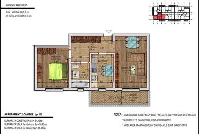 Apartament de inchiriat, 2 camere, parcare, Bd. Metalurgiei, Sect.4 - 16