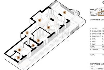 Apartament cu 3 camere decomandat în Unirii - 3