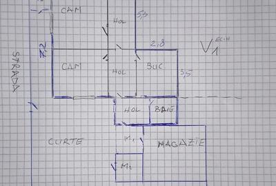 Casă cu 2 camere cu Teren 53 Mp în Central - 3