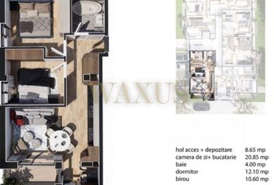 Apartament cu 3 camere în Baciu