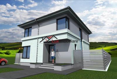 Casa superba semifinisata 120 mp utili + 450 mp teren liber. Zona Corusu. - 14