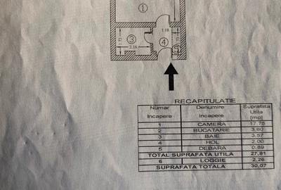Garsonieră semidecomandată în Costin Georgian - 1