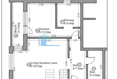 Apartament cu 4 camere semidecomandat în Giroc - 17