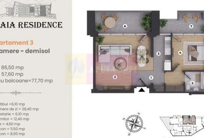 Apartament cu 2 camere decomandat în Furnica - 6