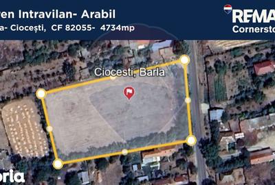 Teren de 4734 mp, în Bârla