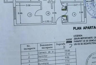 Apartament modern 3 camere de vanzare 64 mp Banat - 2