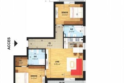 Apartament 2 camere|loc parcaare inclus|zona foarte buna - 7