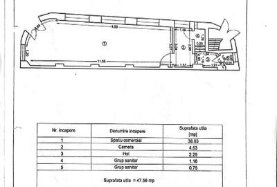 Spațiu comercial, de 49 mp, în P-ța Ovidiu - 8
