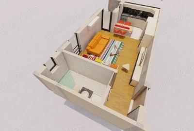 Apartament cu 2 camere semidecomandat în Central - 1