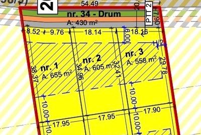 Parcela 558 mp fs 18m Sanandrei CF intravilan - 2
