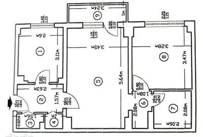 Apartament cu 2 camere în Dristor