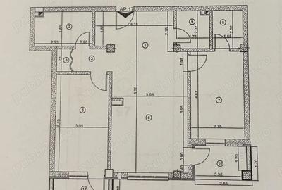 Apartament cu 3 camere în Baciu