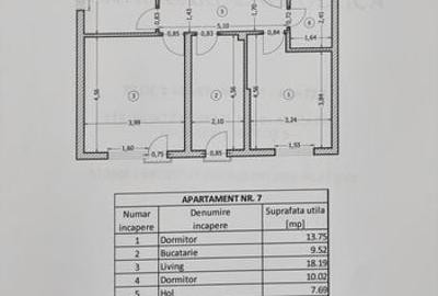 Apartament cu 3 camere în Central