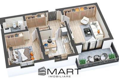 Apartament 2 camere decomandate 60mp + 5mp balcon zona Ciresica - 6