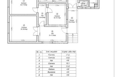 Casă individuală cu 3 camere cu Canalizare în Crișan