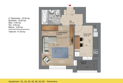 Garsoniera aproape de metrou, mutare in iulie, ideala investitie - 2