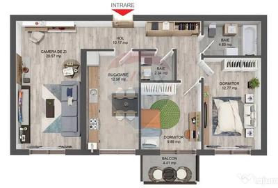 Apartament cu 3 camere decomandat în Șelimbăr - 3