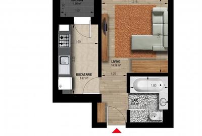 Apartamente 2 camere Weiner 12 Residence Militari Direct Dezvoltator - 10