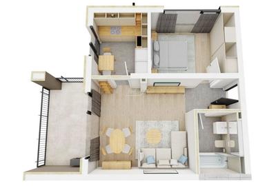 Apartament cu 2 camere semidecomandat în Freidorf - 8