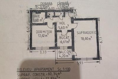 Apartament cu 2 camere decomandat în Central - 10