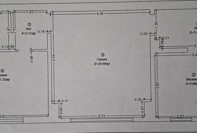 Apartament cu 2 camere semidecomandat în Central - 3