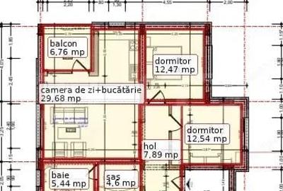 Apartament cu 3 camere decomandat în Central