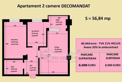 Apartament cu 2 camere decomandat în Cug - 8