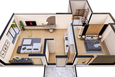 Apartament 2 camere O.B.A Luxury Plus - Tomis Plus - 1