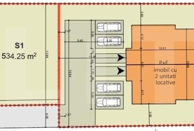 Teren 1705 mp, pentru un duplex si o casa individuala, Chinteni! - 2