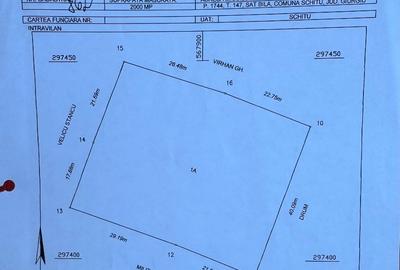 Teren Construcții extravilan de 2000 mp, în Bila