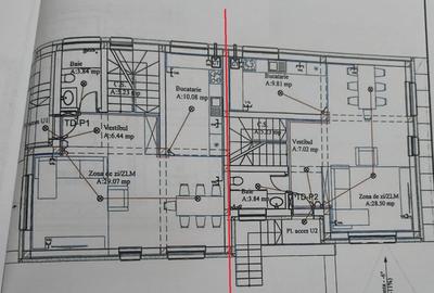 Duplex cu 4 camere decomandat cu Canalizare în Central - 7