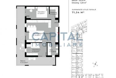 Apartament cu 3 camere semidecomandat în Sopor - 3