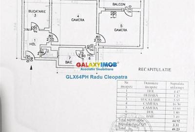 Apartament cu 2 camere, mobilat în Republicii - 3