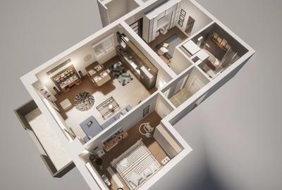 Apartament cu 3 camere decomandat în Periferie - 2