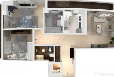 Apartament cu 3 camere decomandat în Frumoasa - 15
