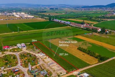 Teren de 5800 mp, în Stupini