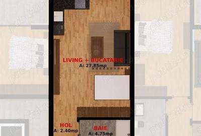 Garsonieră decomandată în Dobroești - 3