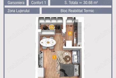 Garsonieră semidecomandată în Lujerului - 3