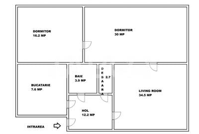 Apartament spatios de vanzare cu 3 camere la etajul 1 in Orasul de Jos - 3