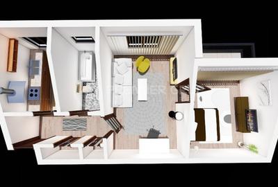 Etaj 2! Apartament 2 camere 50mp, Tudor Vladimirescu-Bucsinescu, CT - 1