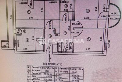 Apartament cu 3 camere decomandat în Păcurari