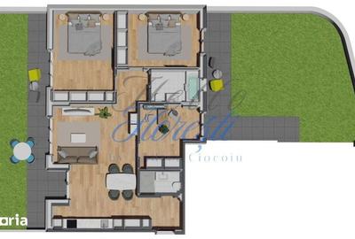 Apartament cu 3 camere semidecomandat în Florești - 3