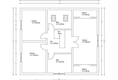 Teren Intravilan Becicherecu Mic Cu Proiect Si Autorizatie,Fundatie Finalizata - 3