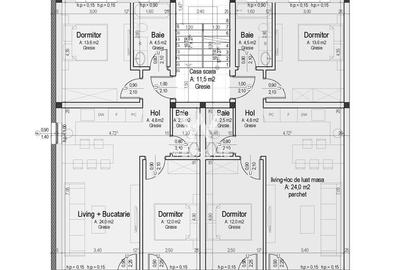 Apartament cu 3 camere în Cristian